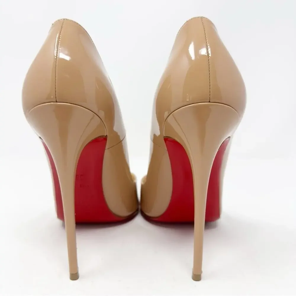 Christian Louboutin So Kate Patent Leather Pointed Toe Heels Womens Size EU 38.5